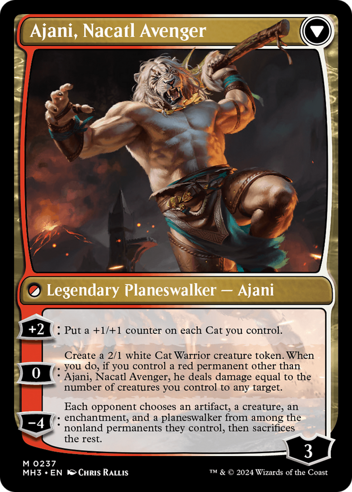 Ajani, Nacatl Pariah // Ajani, Nacatl Avenger [Modern Horizons 3] - PokeCharles PokeStore