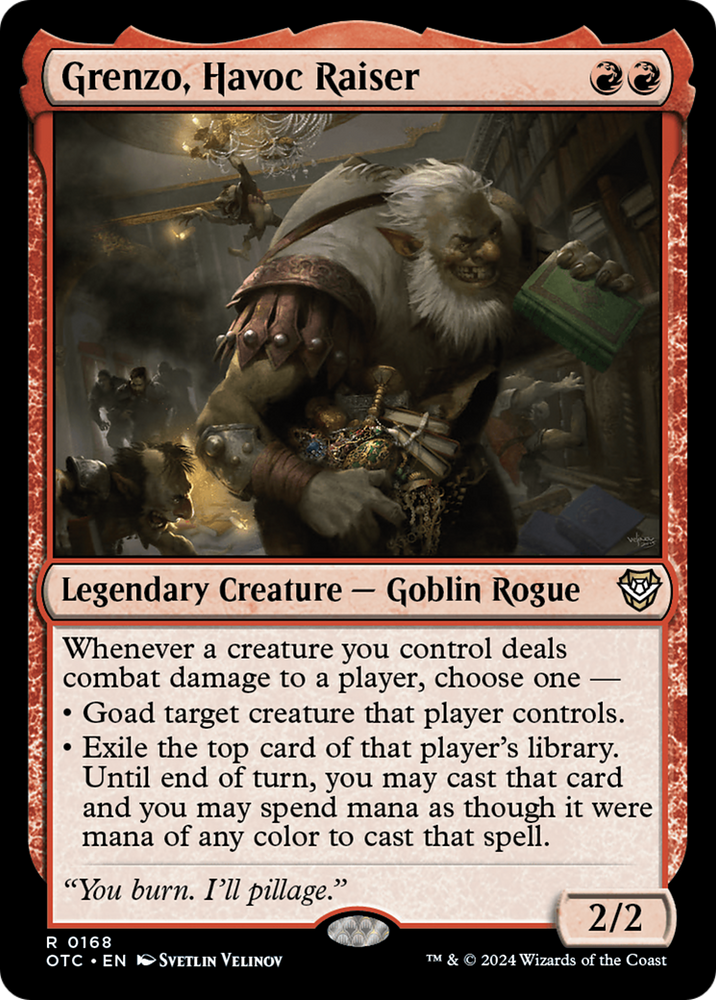 Grenzo, Havoc Raiser [Outlaws of Thunder Junction Commander] - PokeCharles PokeStore