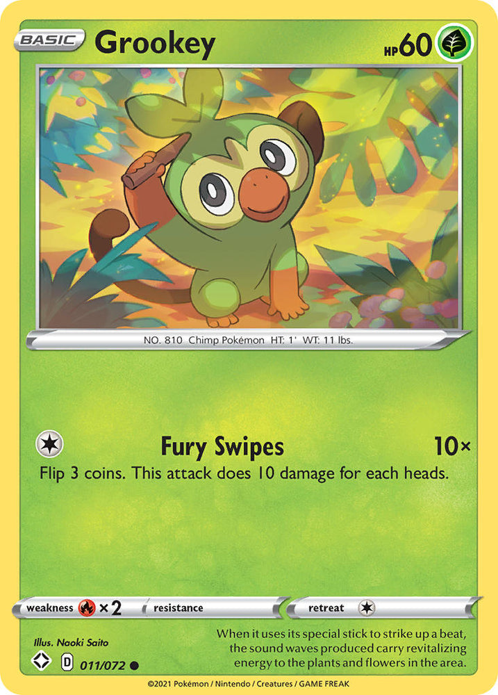 Grookey (011/072) [Sword & Shield: Shining Fates] - PokeCharles PokeStore