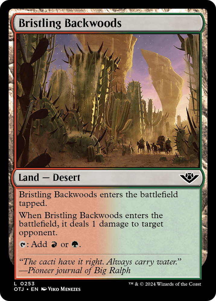 Bristling Backwoods [Outlaws of Thunder Junction] - PokeCharles PokeStore