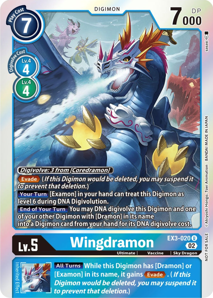 Wingdramon [EX3-020] (Alternate Art) [Draconic Roar] - PokeCharles PokeStore