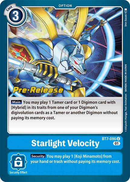 Starlight Velocity [BT7-096] [Next Adventure Pre-Release Cards] - PokeCharles PokeStore