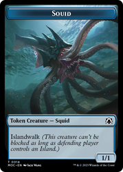 Squid // Human (26) Double-Sided Token [March of the Machine Commander Tokens] - PokeCharles PokeStore