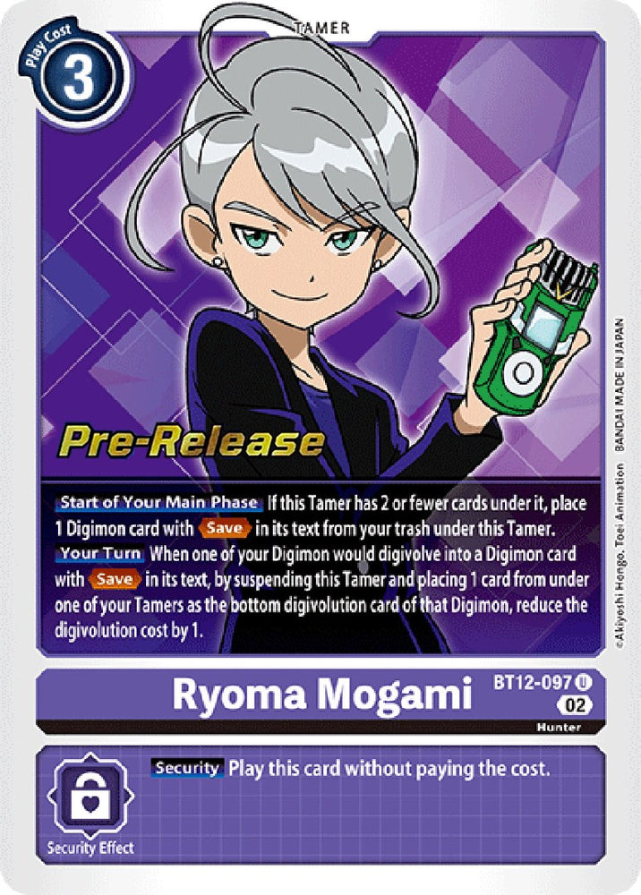 Ryoma Mogami [BT12-097] [Across Time Pre-Release Cards] - PokeCharles PokeStore