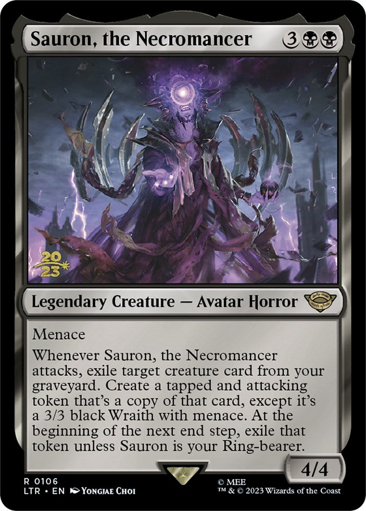 Sauron, the Necromancer [The Lord of the Rings: Tales of Middle-Earth Prerelease Promos] - PokeCharles PokeStore
