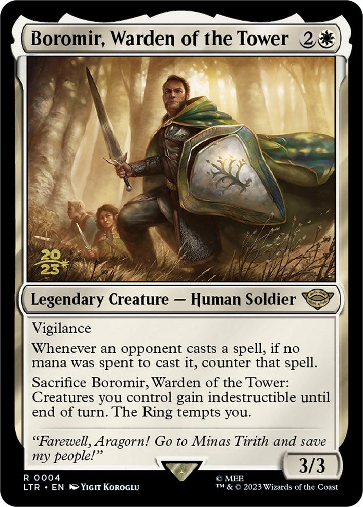 Boromir, Warden of the Tower [The Lord of the Rings: Tales of Middle-Earth Prerelease Promos] - PokeCharles PokeStore