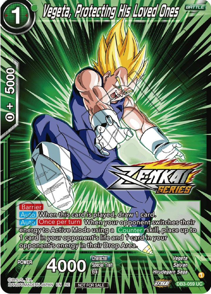 Vegeta, Protecting His Loved Ones (Event Pack 12) (DB3-059) [Tournament Promotion Cards] - PokeCharles PokeStore