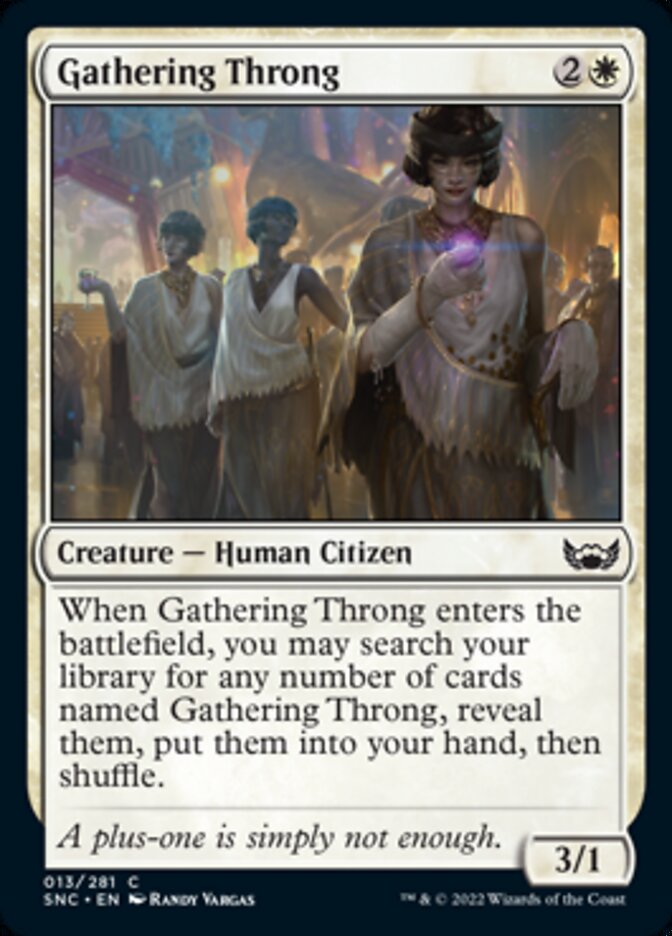 Gathering Throng [Streets of New Capenna] - PokeCharles PokeStore