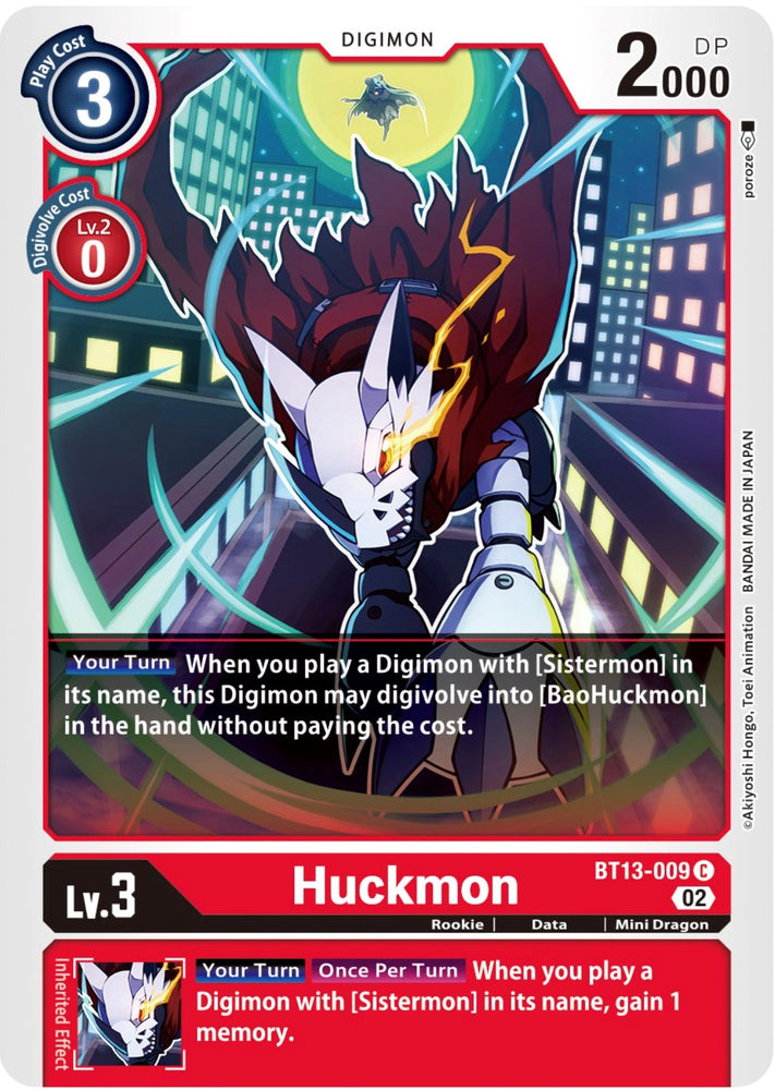Huckmon [BT13-009] [Versus Royal Knights Booster] - PokeCharles PokeStore