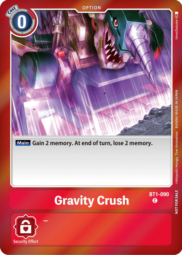 Gravity Crush [BT1-090] (Event Pack 5) [Release Special Booster Promos] - PokeCharles PokeStore