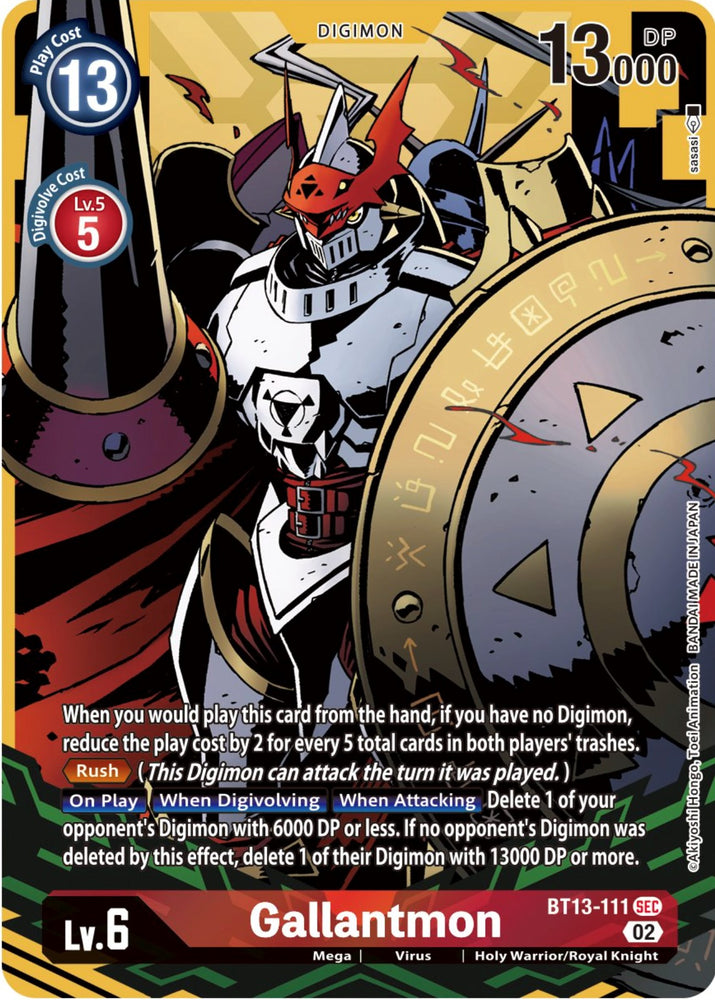 Gallantmon [BT13-111] (Alternate Art) [Versus Royal Knights Booster] - PokeCharles PokeStore