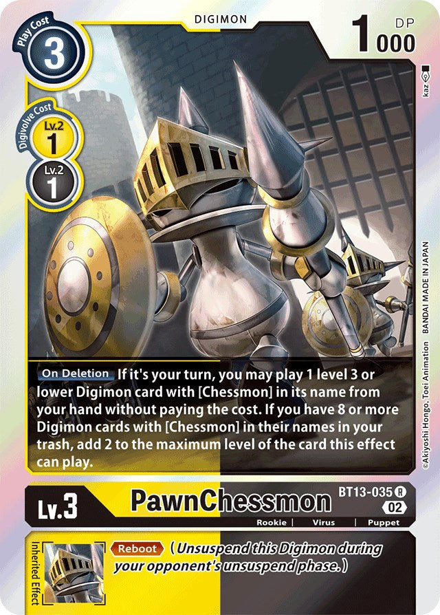 PawnChessmon [BT13-035] [Versus Royal Knights Booster] - PokeCharles PokeStore