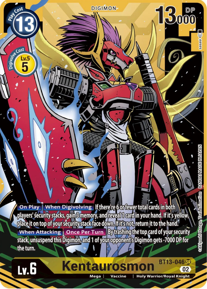 Kentaurosmon [BT13-046] (Alternate Art) [Versus Royal Knights Booster] - PokeCharles PokeStore