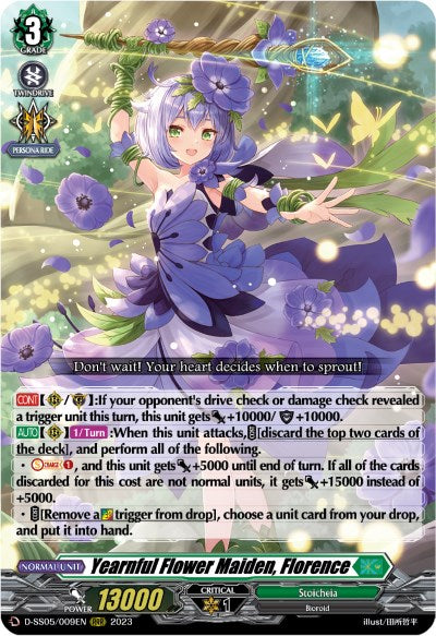 Yearnful Flower Maiden, Florence (D-SS05/009EN) [Festival Booster 2023] - PokeCharles PokeStore