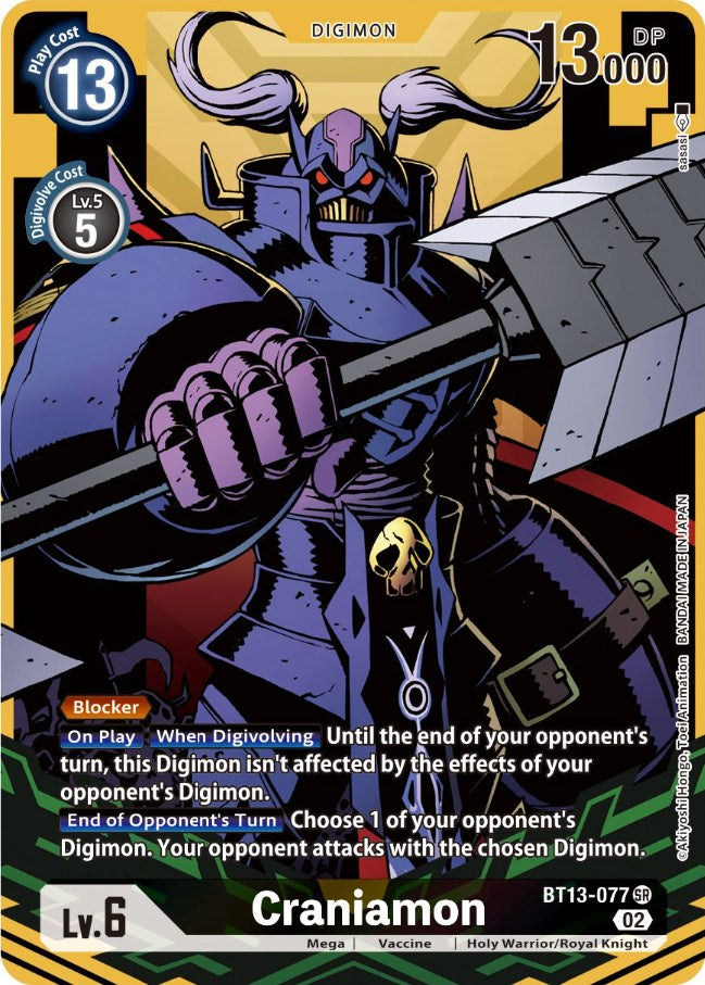 Craniamon [BT13-077] (Alternate Art) [Versus Royal Knights Booster] - PokeCharles PokeStore
