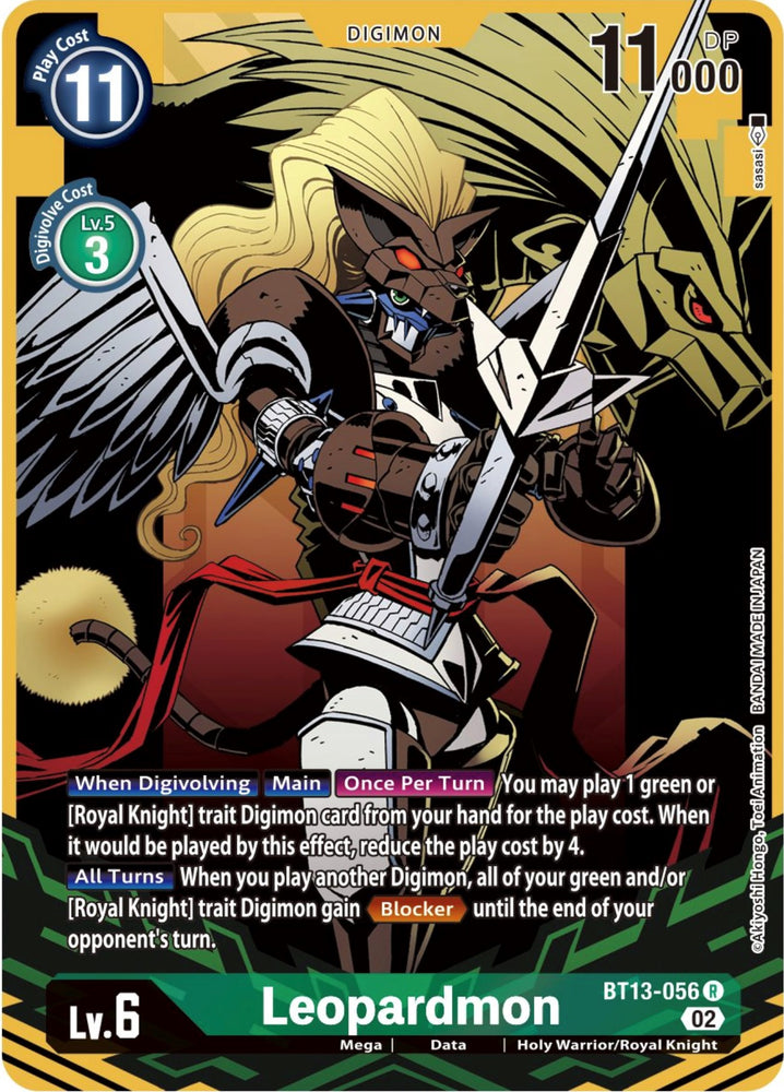 Leopardmon [BT13-056] (Alternate Art) [Versus Royal Knights Booster] - PokeCharles PokeStore