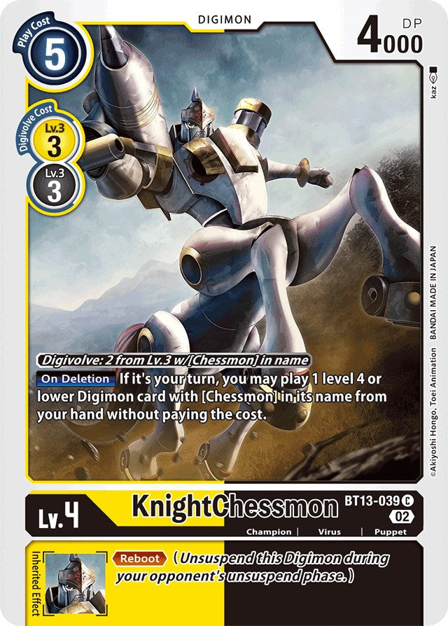 KnightChessmon [BT13-039] [Versus Royal Knights Booster] - PokeCharles PokeStore