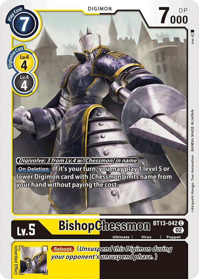BishopChessmon [BT13-042] [Versus Royal Knights Booster] - PokeCharles PokeStore