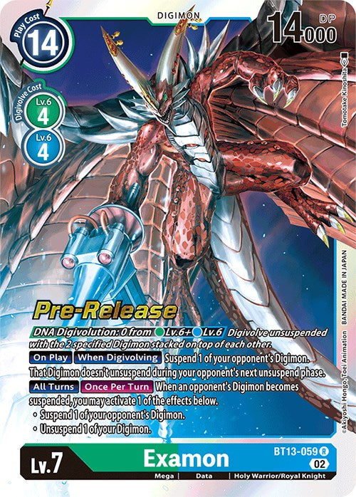 Examon [BT13-059] [Versus Royal Knights Booster Pre-Release Cards] - PokeCharles PokeStore