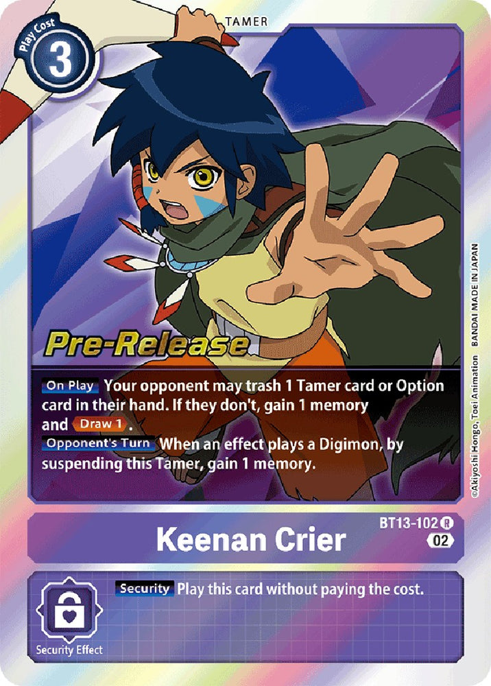 Keenan Crier [BT13-102] [Versus Royal Knights Booster Pre-Release Cards] - PokeCharles PokeStore