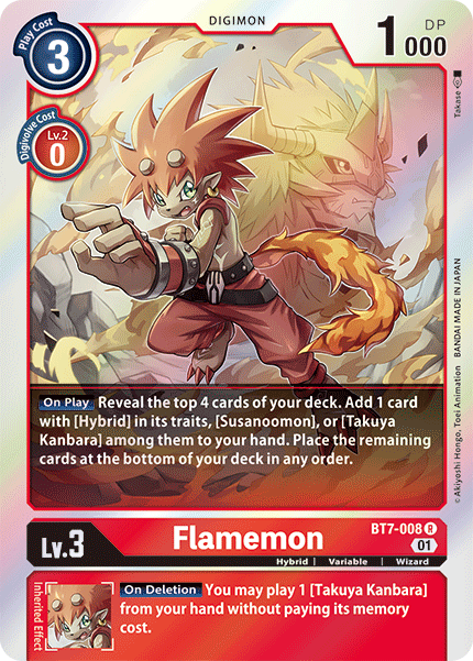 Flamemon [BT7-008] [Next Adventure] - PokeCharles PokeStore