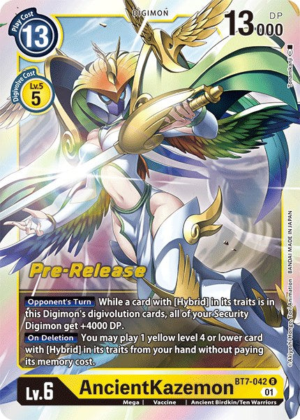 AncientKazemon [BT7-042] [Next Adventure Pre-Release Cards] - PokeCharles PokeStore