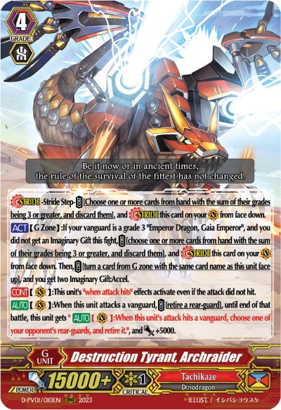 Destruction Tyrant, Archraider (D-PV01/010EN) [History Collection] - PokeCharles PokeStore