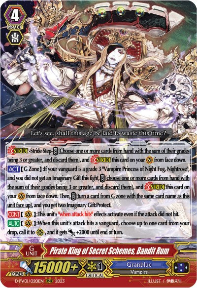 Pirate King of Secret Schemes, Bandit Rum (D-PV01/020EN) [History Collection] - PokeCharles PokeStore