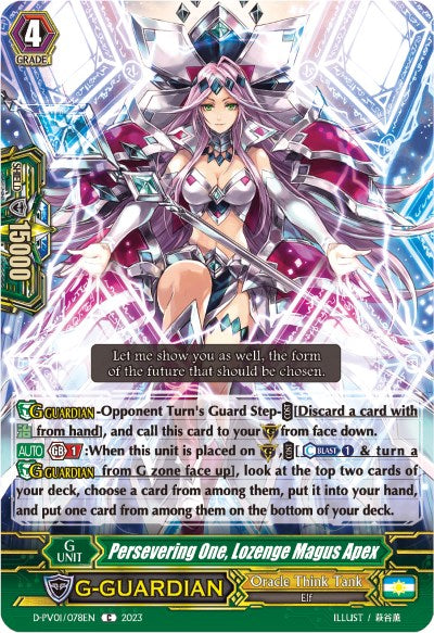 Persevering One, Lozenge Magus Apex (D-PV01/078EN) [History Collection] - PokeCharles PokeStore