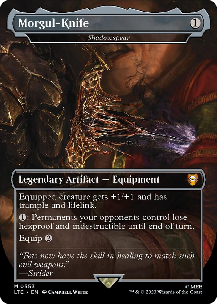 Morgul-Knife - Shadowspear [The Lord of the Rings: Tales of Middle-Earth Commander] - PokeCharles PokeStore