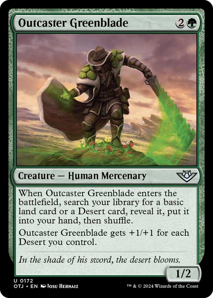 Outcaster Greenblade [Outlaws of Thunder Junction] - PokeCharles PokeStore