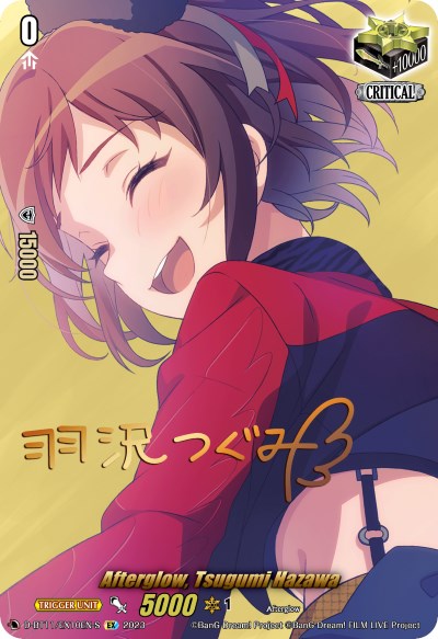 Afterglow, Tsugumi Hazawa (Signature) (D-BT11/EX10EN-S) [Clash of the Heroes] - PokeCharles PokeStore