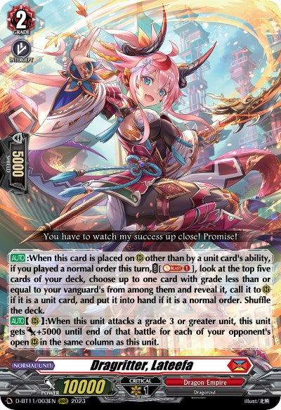 Dragritter, Lateefa (D-BT11/003EN) [Clash of the Heroes] - PokeCharles PokeStore