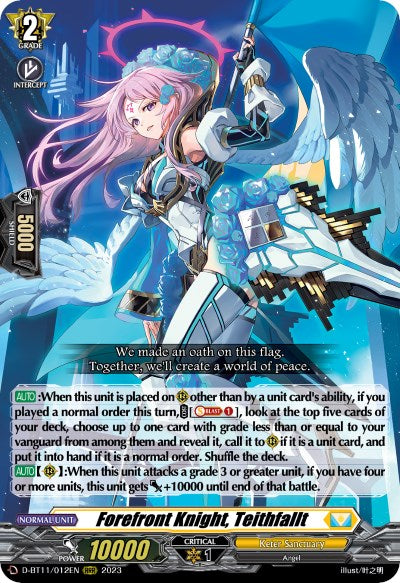 Forefront Knight, Teithfallt (D-BT11/012EN) [Clash of the Heroes] - PokeCharles PokeStore
