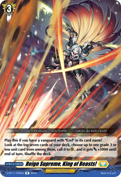 Reign Supreme, King of Beasts! (D-BT11/050EN) [Clash of the Heroes] - PokeCharles PokeStore