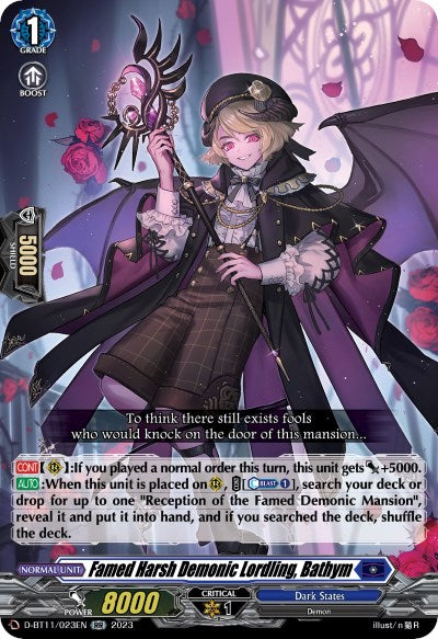 Famed Harsh Demonic Lordling, Bathym (D-BT11/023EN) [Clash of the Heroes] - PokeCharles PokeStore