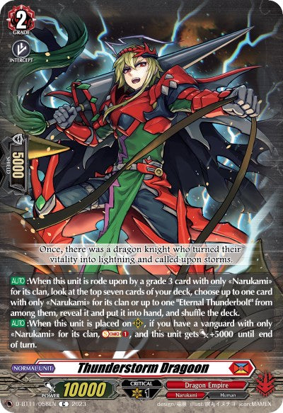 Thunderstorm Dragoon (D-BT11/058EN) [Clash of the Heroes] - PokeCharles PokeStore