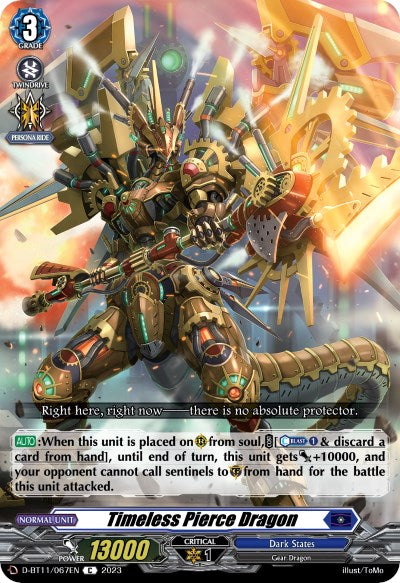 Timeless Pierce Dragon (D-BT11/067EN) [Clash of the Heroes] - PokeCharles PokeStore