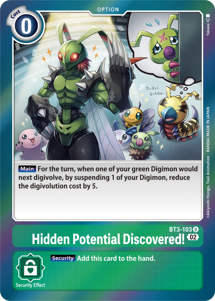 Hidden Potential Discovered! [BT3-103] [Resurgence Booster] - PokeCharles PokeStore