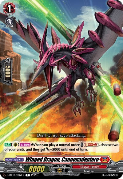 Winged Dragon, Cannonadeptero (D-BT11/037EN) [Clash of the Heroes] - PokeCharles PokeStore