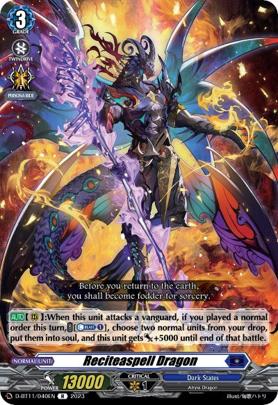 Reciteaspell Dragon (D-BT11/040EN) [Clash of the Heroes] - PokeCharles PokeStore