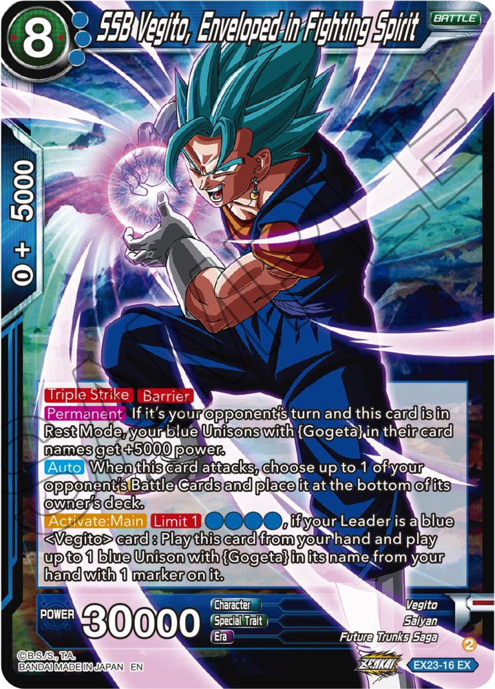 SSB Vegito, Enveloped in Fighting Spirit (EX23-16) [Premium Anniversary Box 2023] - PokeCharles PokeStore