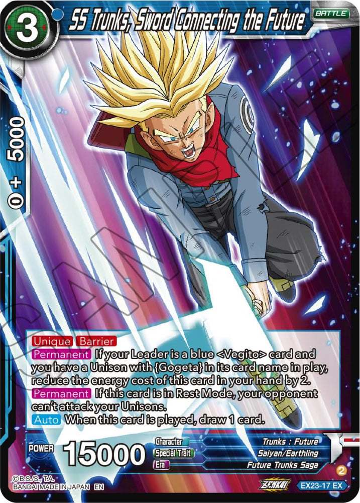 SS Trunks, Sword Connecting the Future (EX23-17) [Premium Anniversary Box 2023] - PokeCharles PokeStore
