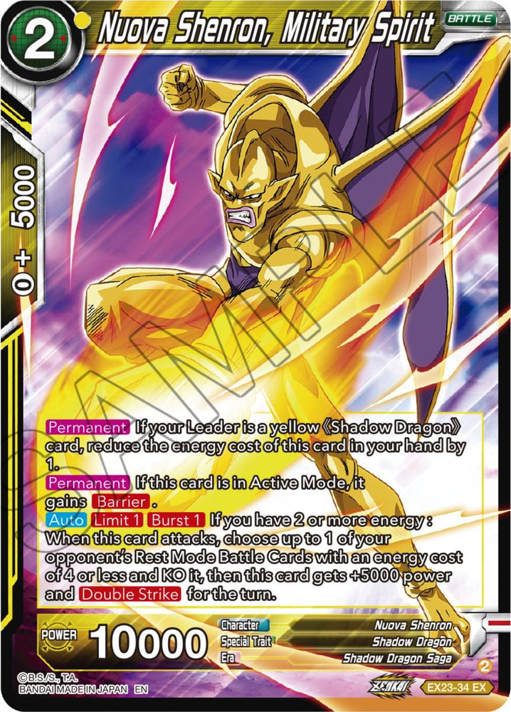 Nuova Shenron, Military Spirit (EX23-34) [Ultimate Deck 2023] - PokeCharles PokeStore