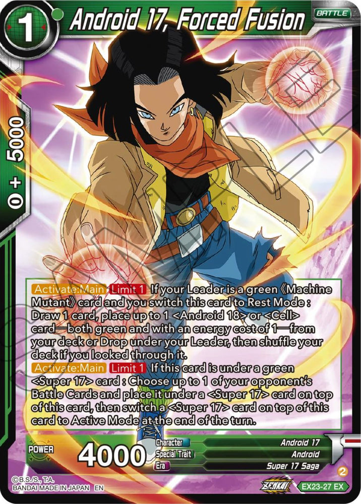 Android 17, Forced Fusion (EX23-27) [Ultimate Deck 2023] - PokeCharles PokeStore