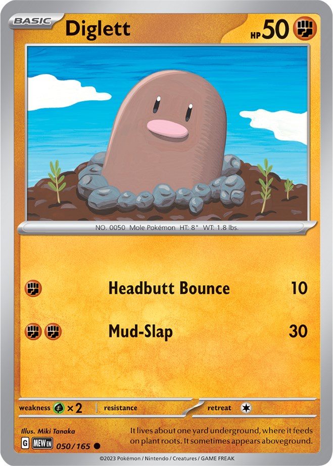 Diglett (050/165) [Scarlet & Violet 151] - PokeCharles PokeStore