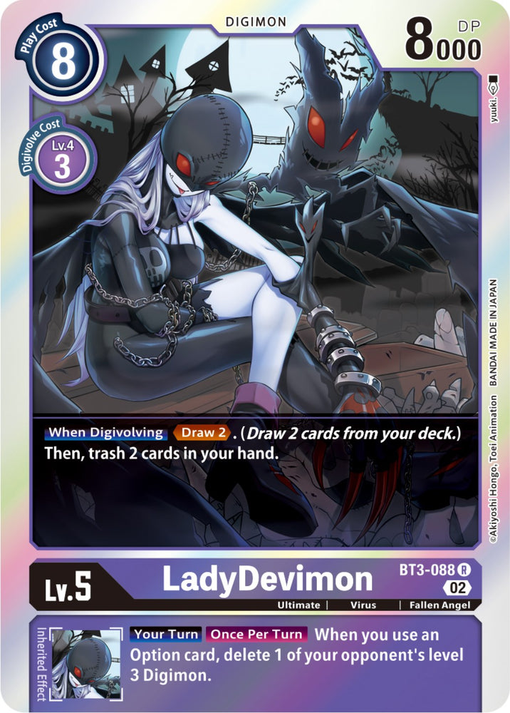 LadyDevimon [BT3-088] (Resurgence Booster Reprint) [Resurgence Booster] - PokeCharles PokeStore