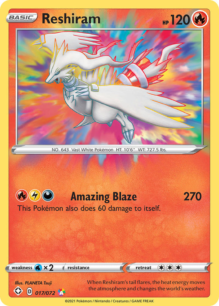 Reshiram (017/072) [Sword & Shield: Shining Fates] - PokeCharles PokeStore