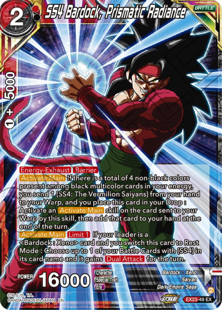 SS4 Bardock, Prismatic Radiance (EX23-49) [Premium Anniversary Box 2023] - PokeCharles PokeStore