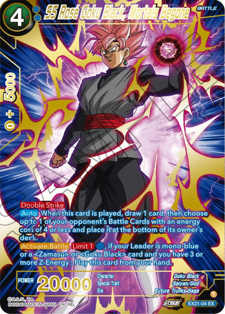 SS Rose Goku Black, Mortals Begone (EX21-04) [Premium Anniversary Box 2023] - PokeCharles PokeStore